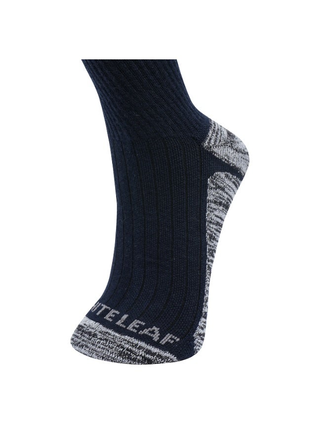 White Leaf Diabetic Care Socks – Soft Cotton, Antibacterial, Seamless Design for Sensitive Feet & Improved Circulation – OEKO-TEX & ECAS Certified Dark Blue - 1 Pack - Image 5