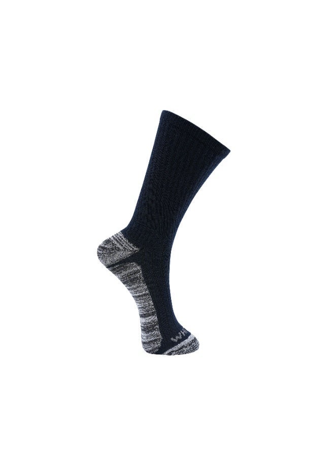 White Leaf Diabetic Care Socks – Soft Cotton, Antibacterial, Seamless Design for Sensitive Feet & Improved Circulation – OEKO-TEX & ECAS Certified Dark Blue - 1 Pack - Image 2