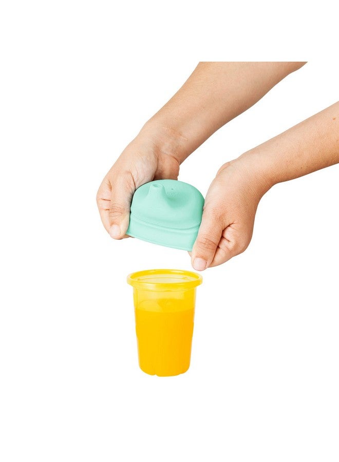 BOON Snug Silicone Sippy Cup Lids - Convert Any Kids Cups Or Toddler Cups Into Soft Spout Sippy Cups - Toddler Feeding Supplies And Travel Essentials - Green - 3 Count - Image 3