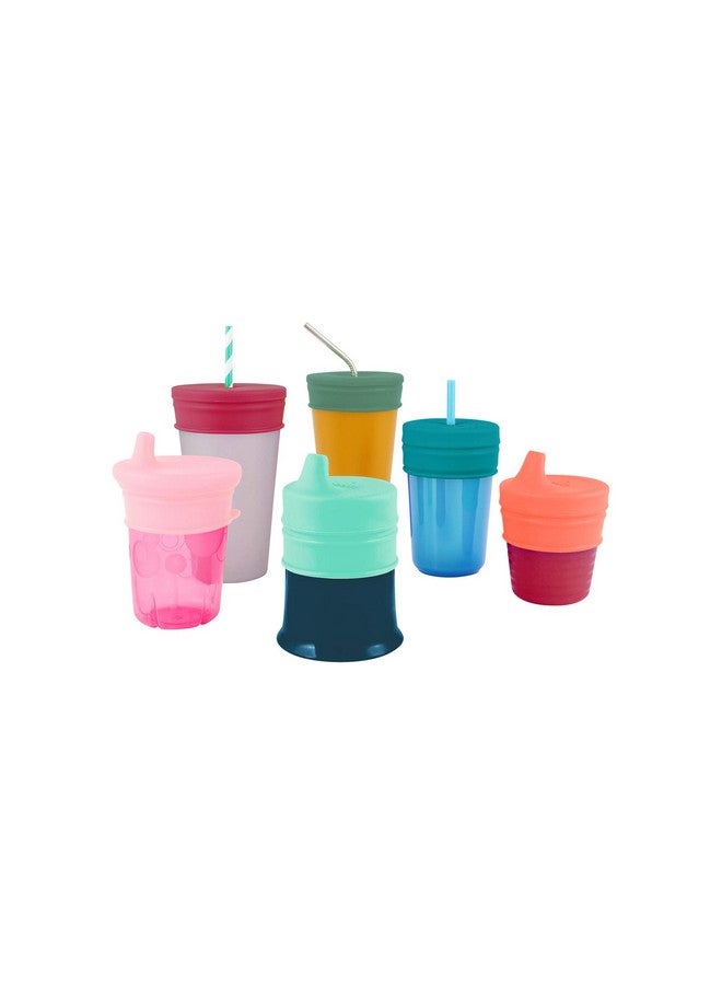 BOON Snug Silicone Sippy Cup Lids - Convert Any Kids Cups Or Toddler Cups Into Soft Spout Sippy Cups - Toddler Feeding Supplies And Travel Essentials - Green - 3 Count - Image 5