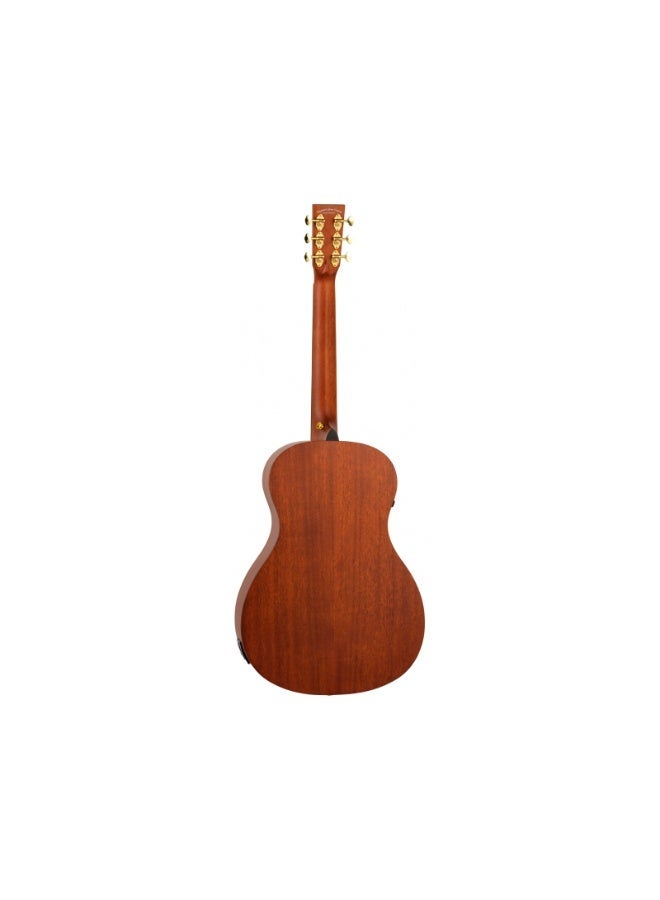 Tanglewood TE8EBL Elemental Series Electro-Acoustic Guitar Solid Mahogany Parlour Body – Natural Satin - Image 2