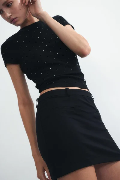 H&M Tailored Mini Skirt