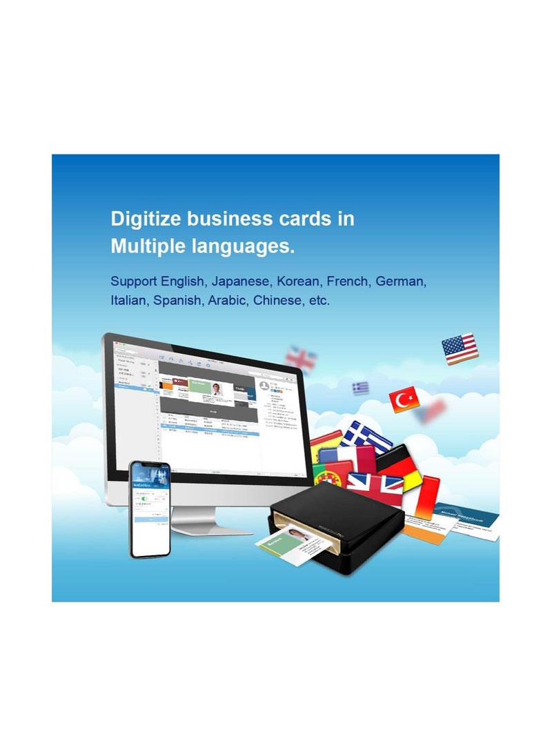 PenPower - PenPower WorldCard Cloud Business Card Scanner for Window/Mac/Smartphone, Save and Manage Your Contacts by Cloud - Image 1