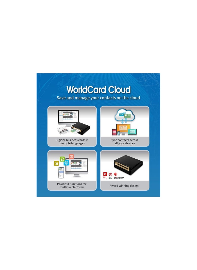 PenPower - PenPower WorldCard Cloud Business Card Scanner for Window/Mac/Smartphone, Save and Manage Your Contacts by Cloud - Image 1