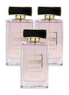 RIAVA PERFUMES 3 Pieces Relation Perfume Pour Femme 100ML  - Image 1