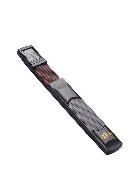 6-String Pocket Guitar Chord Trainer Folk Guitar Practice Tool Gadget 6 Frets with Rotatable Chords Chart Screen for Beginners fingering Practice