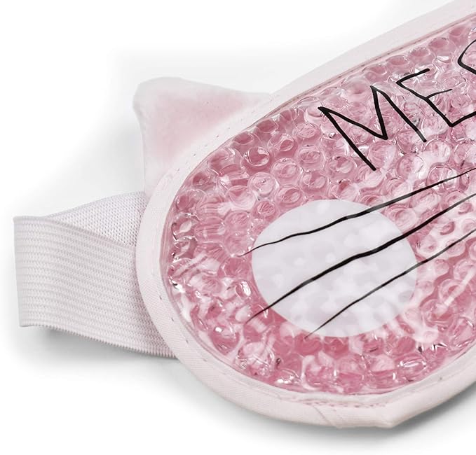 Legami Chill Out Eye Gel Mask 195 x 11 Hmax cm PVC and Polyester Kitty Theme Reusable Elastic Adjustable Perfect Fit Warm and Cold Effect - Image 2