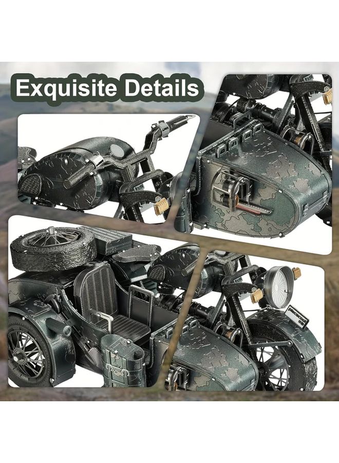 Piececool 3D Metal Motorcycle Puzzle Kit DIY Arts Crafts For Adults Family Birthday Gift - Image 5