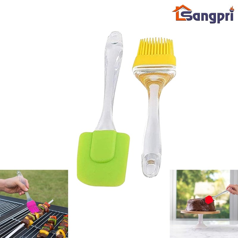 Sangpri Small Barbeque Grill Set Combo 1 Foldable Chhota Tandoor Stand with 2 Skewers 1 Gas Grill Jali 1 Stainless Steel Lighter for Gas Stove 1 Silicone Spatula Brush and 1 Oil Brush - Image 5