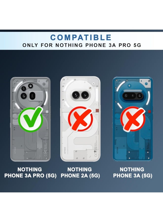 Crystal Clear Non Yellowing Grade Protection Shockproof Protective Cover with Camera Protection for Nothing Phone 3A Pro (Black) - Image 5