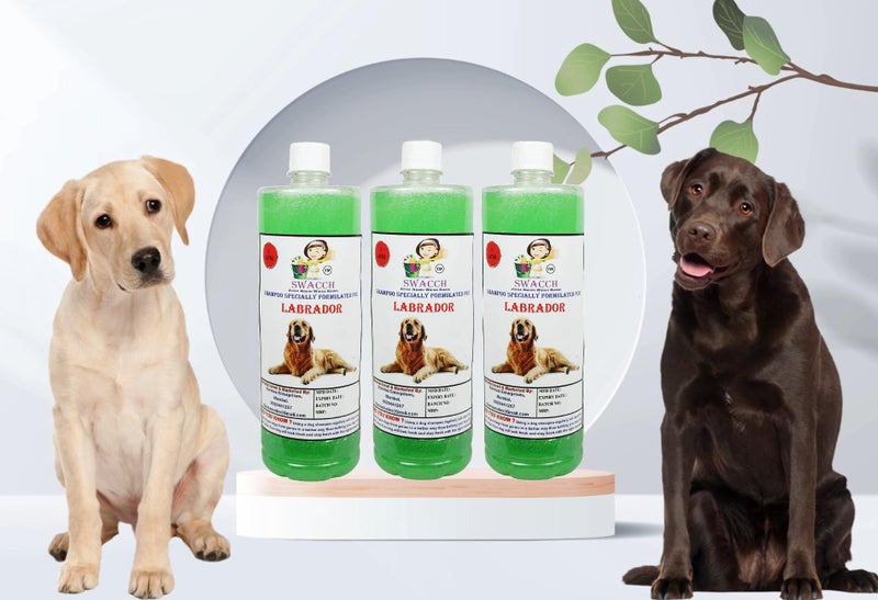 Swacch Shampoo Specially Formulated for Labrador (1 Litre) (Pack of 3) Neem Alovera - Image 1