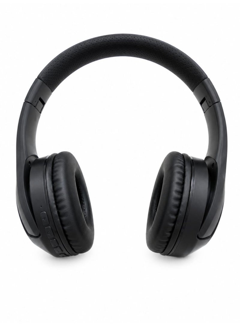 Q20i wireless Bluetooth headphones featuring powerful bass, a memory card slot, and control buttons. Bluetooth headphones, over-ear wireless headset. - Image 2