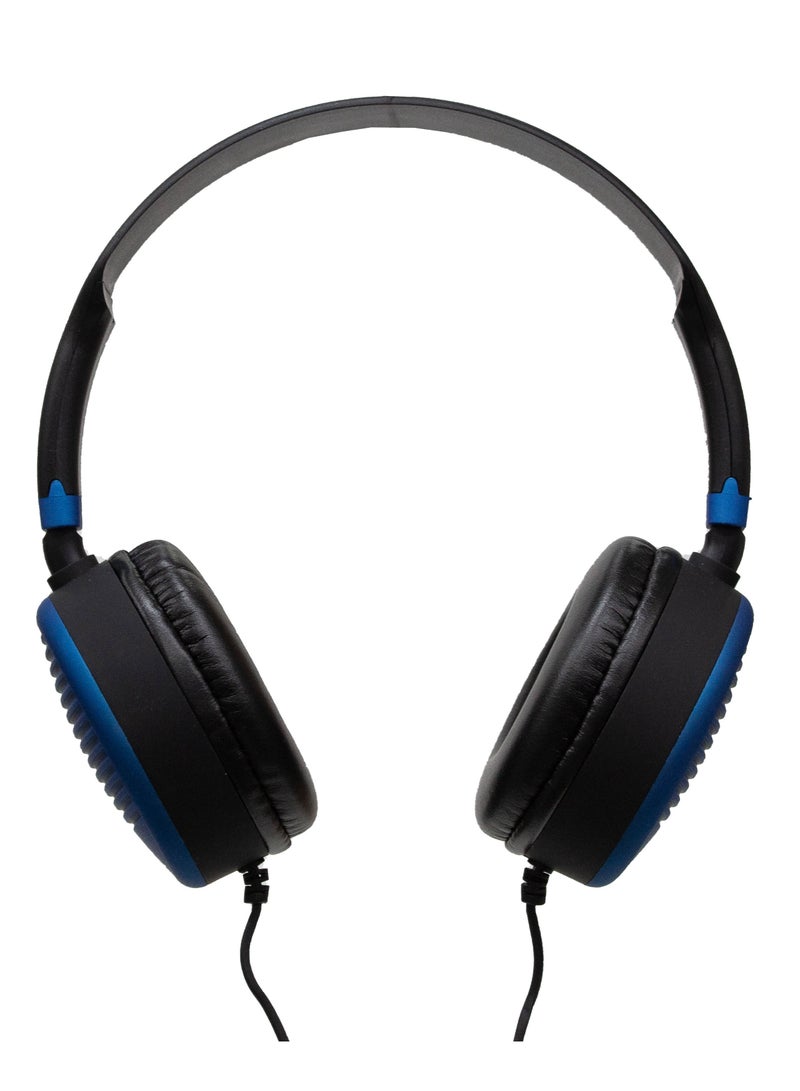 KAYAN KN-826 Stereo HiFi Headphones with HD Microphone, Wired Over-Ear Headset with 3.5mm Jack, Hi-Res Audio, Ergonomic Design – Black / Blue - Image 4