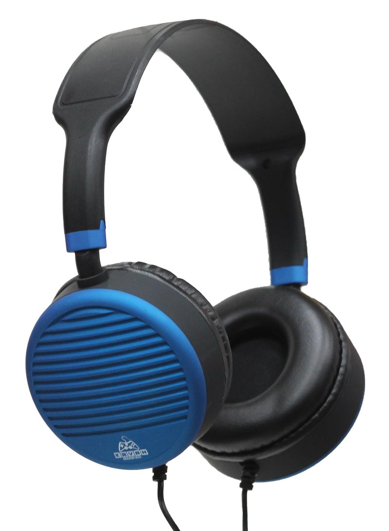 KAYAN KN-826 Stereo HiFi Headphones with HD Microphone, Wired Over-Ear Headset with 3.5mm Jack, Hi-Res Audio, Ergonomic Design – Black / Blue - Image 2