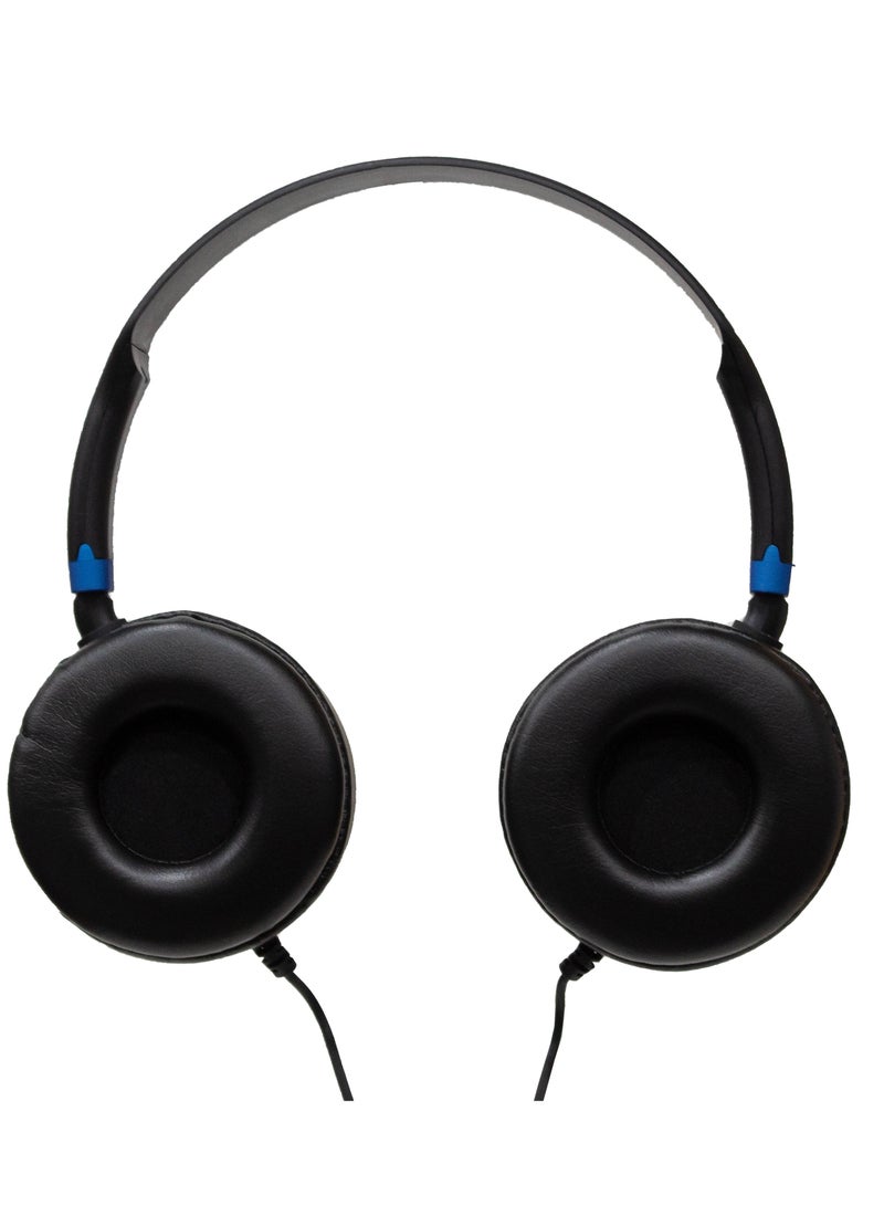 KAYAN KN-826 Stereo HiFi Headphones with HD Microphone, Wired Over-Ear Headset with 3.5mm Jack, Hi-Res Audio, Ergonomic Design – Black / Blue - Image 5