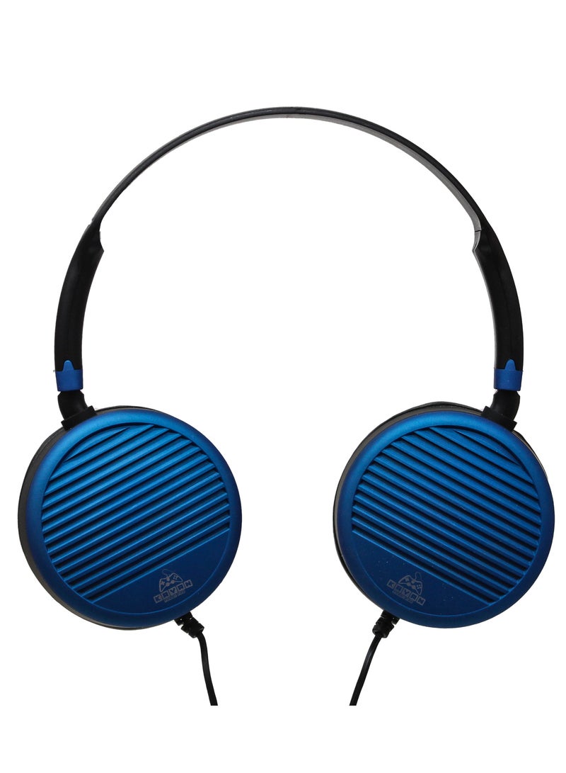 KAYAN KN-826 Stereo HiFi Headphones with HD Microphone, Wired Over-Ear Headset with 3.5mm Jack, Hi-Res Audio, Ergonomic Design – Black / Blue - Image 1