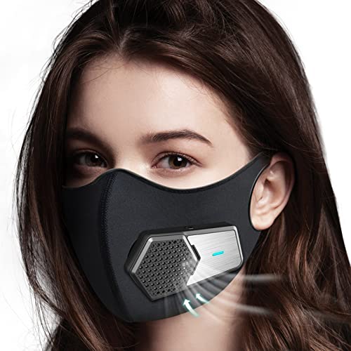 Rsenr Personal Wearable Air Purifiers，Travel-Size Air Purifiers,Head-mounted Portable Mini Air Purifier,Used for Tourism, Running, Cycling, Mountaineering, Outdoor Sports (Full set,Black) - Image 1