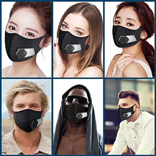Rsenr Personal Wearable Air Purifiers，Travel-Size Air Purifiers,Head-mounted Portable Mini Air Purifier,Used for Tourism, Running, Cycling, Mountaineering, Outdoor Sports (Full set,Black) - Image 2