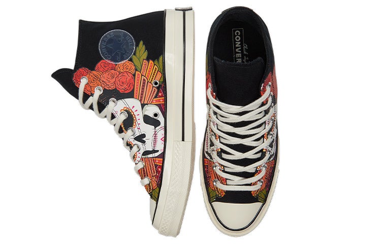 Converse Chuck 70 Hi 'Dia de los Muertos - Black' - Image 5