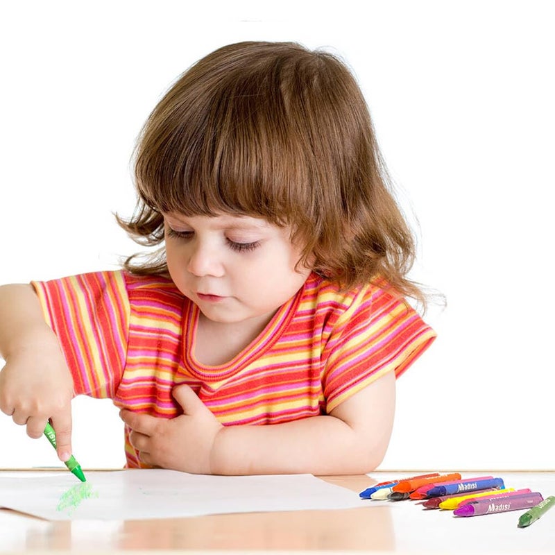 Madisi Crayon Bulk pack, Regular Size, 18 Colors, 900 Count - Image 4