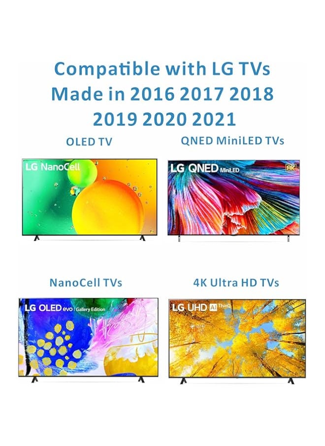 B BraiNice Replacement LG remote control. Support LG web OS with pointer, voice and mouse, Netflix and Prime Video Hot Keys. Compatibile with MR21GA MR20GA MR19BA MR18BA MR650 AKB75855501/2/3