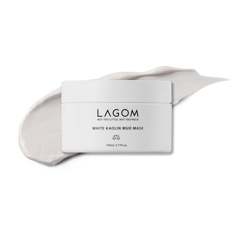 LAGOM White Kaolin Mud Mask for Blackhead Care Purifying Pore Dermatologically Tested for Makeup Boosting 33 Fl Oz