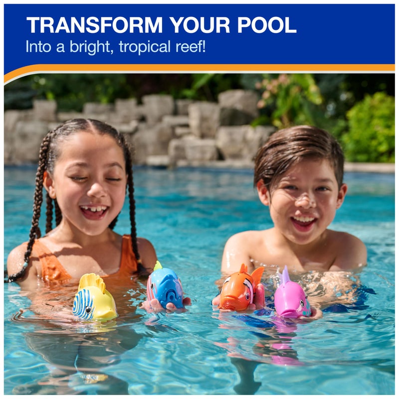 SwimWays Rainbow Reef Fish Toy, Kids Swimming Accessories & Water Toys, Learn to Swim Pool Toys for Kids Ages 5 & Up, Batteries Included, Guppie Goldberg - Image 2