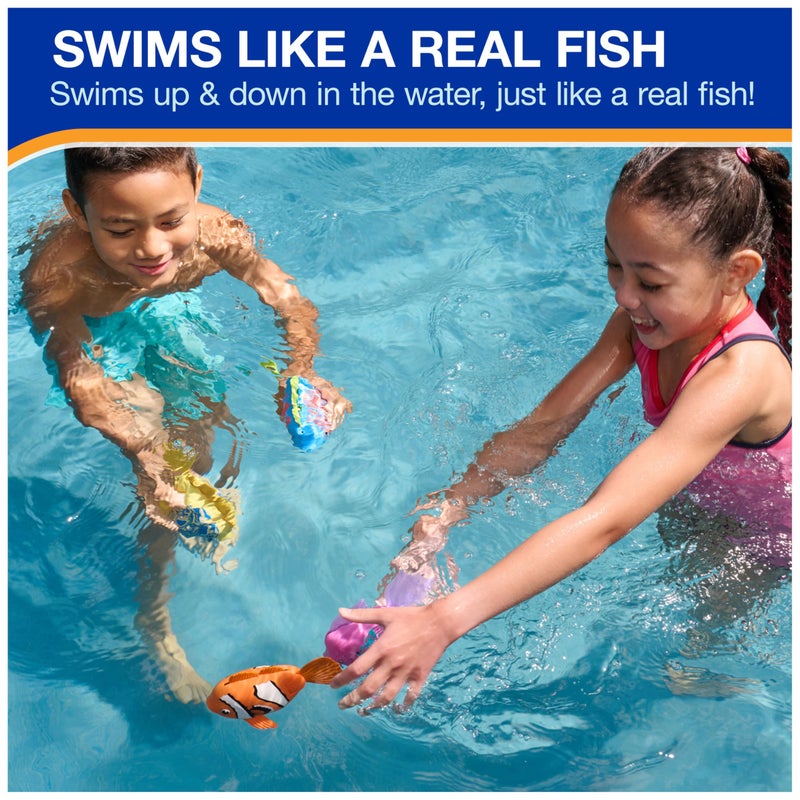 SwimWays Rainbow Reef Fish Toy, Kids Swimming Accessories & Water Toys, Learn to Swim Pool Toys for Kids Ages 5 & Up, Batteries Included, Guppie Goldberg - Image 3