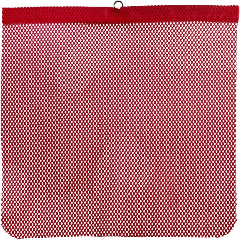 RoadPro RoadPro 1818L Red 18 x 18 Log Haulers Flag Safety Log Truck Flag with Wire Loop 18 x 18 inch  Mesh Warning Flag with Bungees Red  - Image 1