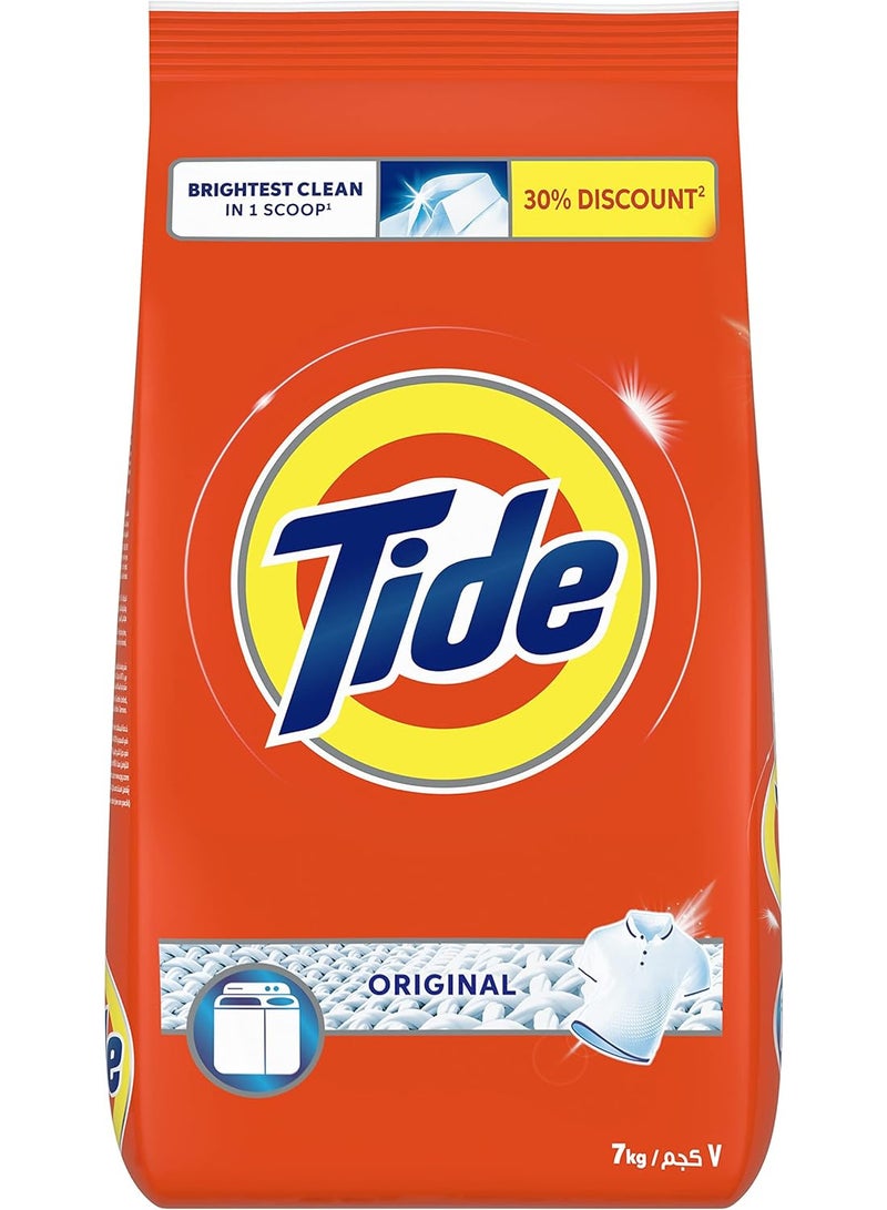 Tide Powder Laundry Detergent Blue Original Scent Pack of 3 x 7KG
