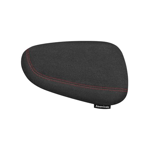 Atsorvicate Alcantane style car leg knee pads memory foam car center console knee cushions car leg pads protect knee and leg elbow pads car copilot Universa version (Red line lift leg pad) - Image 1