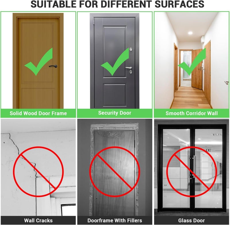 Cyber Strength Training Chin up Bar without Screws - Adjustable 72-95cm Width Locking Mechanism Pull-up Bar for Doorway - Max Load 200kg for Home Gym Upper Body Workout Non-slip - Image 2