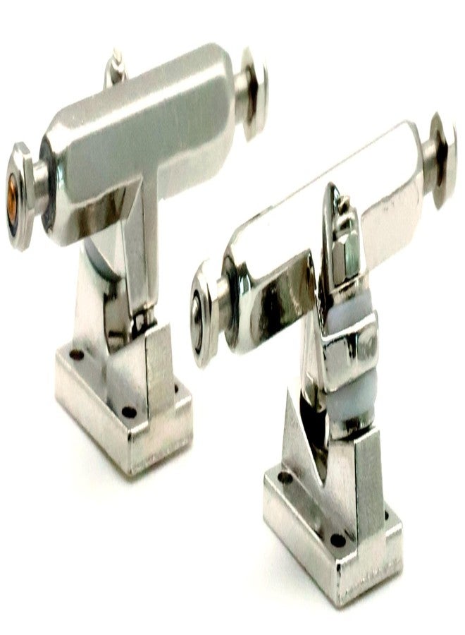 RACOFSB A2 Pro Fingerboard Trucks 36mm 34mm 32mm for Professional Finger Skateboard (32mm Chrome) - Image 1