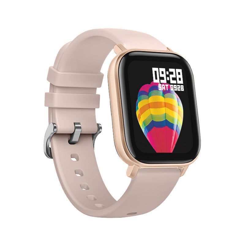 New P8 smart watch 28 languages heart rate blood oxygen health detection waterproof bracelet Gold - Image 1