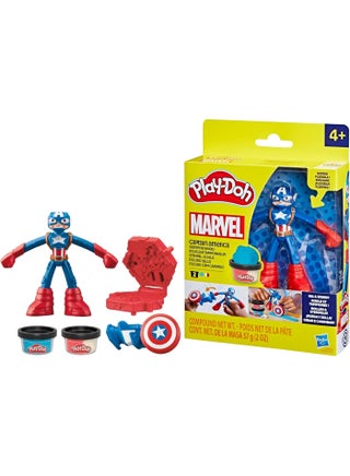 Marvel Captain America Stamping Shield With Bendy Action Figure