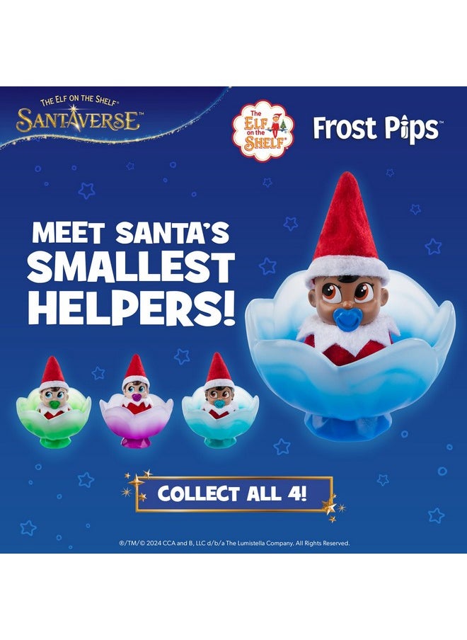 The Elf on the Shelf The Elf on the Shelf Frost Pips Mini Blooms Elf Baby Girl with Brown Eyes - Includes Frost Flower Cradle - for Ages 3 Years and Above  - Image 3