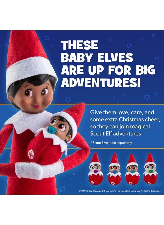 The Elf on the Shelf The Elf on the Shelf Frost Pips Mini Blooms Elf Baby Girl with Brown Eyes - Includes Frost Flower Cradle - for Ages 3 Years and Above  - Image 5