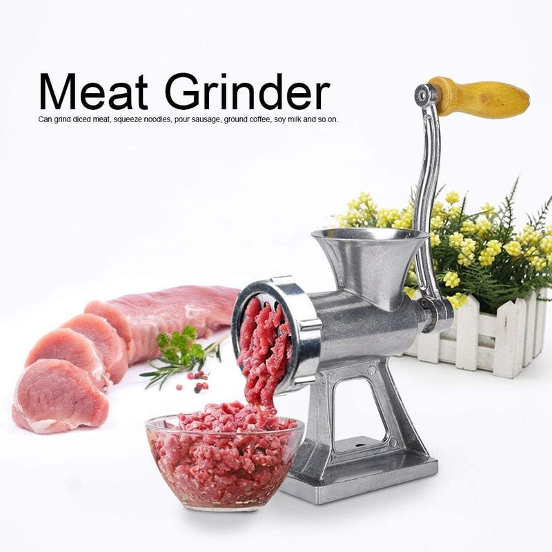 comfrt Manual Meat Grinder, Stainless Steel Hand Crank Meat Processor Grinding Machine Ground Beef Chopper with Sausage Stuffer for Home Kitchen - Image 2