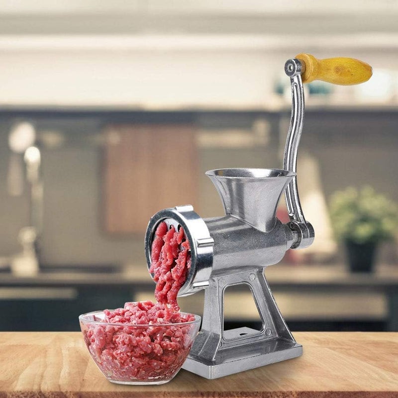comfrt Manual Meat Grinder, Stainless Steel Hand Crank Meat Processor Grinding Machine Ground Beef Chopper with Sausage Stuffer for Home Kitchen - Image 3