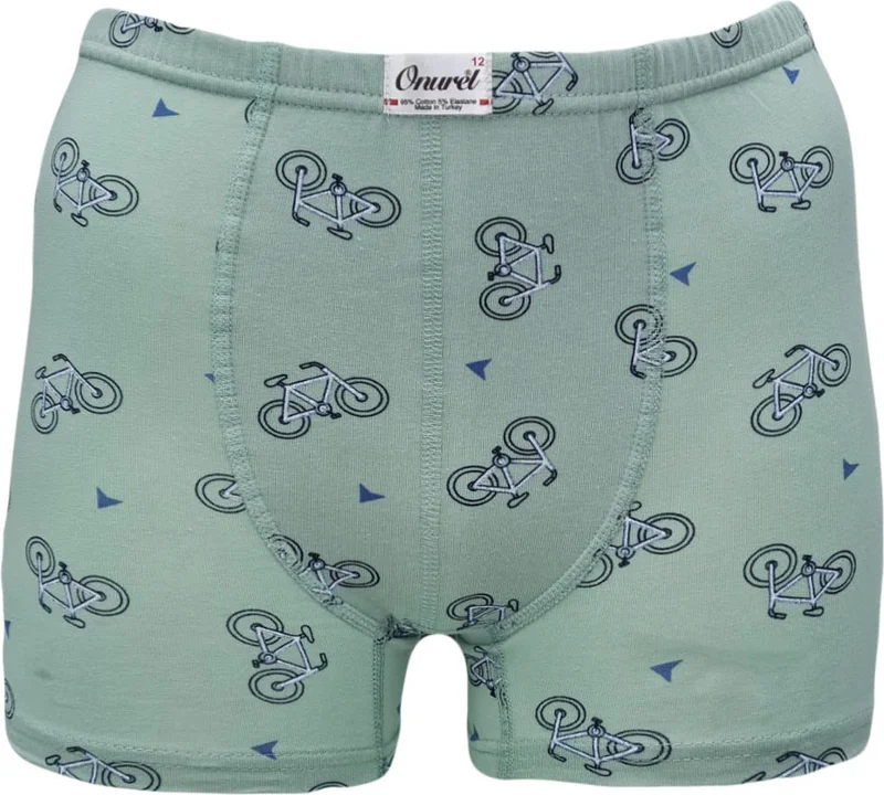 Onurel 5-Pack Boy Colorful Patterned Lycra Cotton Boxer