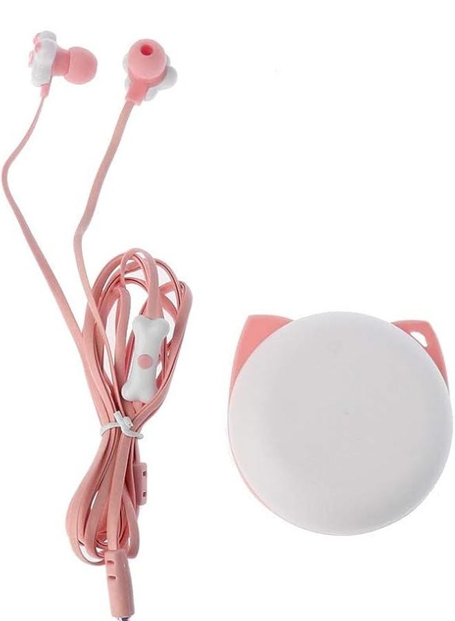 Cat Paw In Ear Headphones with Microphone Storage Case for 3 5mm Port Devices - Image 2