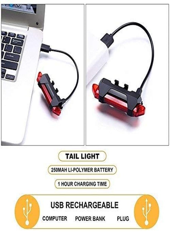 ATHA Rechargeable Cycle Light | Ultra Bright Bike Rear Light Bicycle Tail Light | Waterproof Cycle Tail Lights for Bicycle Durable Cycle Back Light (1 Psc_Multicolor) - Image 3