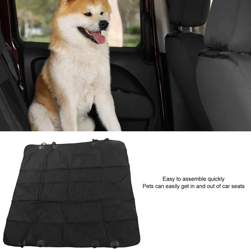 Car Pet Mat, Oxford Fabric Collapsible Dog Seat Cover for Truck and SUV, Breathable Mesh Back Seat Protector with Expanded Space for Large Dogs - Image 2