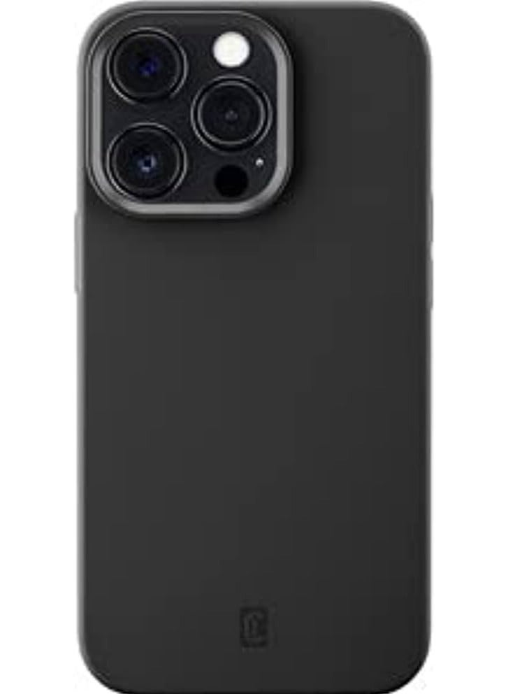 سيلولار لاين جراب سيليكون ناعم الملمس لهاتف ايفون 13 برو ماكس مع تقنية مضادة للبكتيريا وميكروبان مدمج من سيلولارلاين - اسود - Image 1