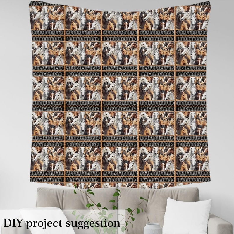 Efficiency boosted construction Rustic Horses Fabric by The Yard,Soft Flannel Polyester,Western Cowboy Retro Horseshoe Fabric for Sewing,Farmhouse Horse Animal Brown Black Fabrics for and Home DIY Projects,2 Yard Bolts,No Stretch Ready order processing Freeze crack proof Cost saving user oriented build Buying recommendation Simple practical structure All governorates deliver Irresistible price All need matching options Regional central warehouse stock Repeated use trusted quality Fit multiple scenarios Temporary in stock Designed for Saudi taste Remote area delivery Personal & public compatible Affordable purchase options Competitive price Saudi market essential Moisture proof Discounted price Hot in Riyadh,Jeddah,Dammam All user affordable trusted quality Quality verified by buyers Fixed delivery schedule - Image 4