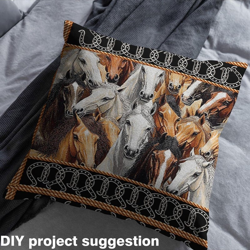 Efficiency boosted construction Rustic Horses Fabric by The Yard,Soft Flannel Polyester,Western Cowboy Retro Horseshoe Fabric for Sewing,Farmhouse Horse Animal Brown Black Fabrics for and Home DIY Projects,2 Yard Bolts,No Stretch Ready order processing Freeze crack proof Cost saving user oriented build Buying recommendation Simple practical structure All governorates deliver Irresistible price All need matching options Regional central warehouse stock Repeated use trusted quality Fit multiple scenarios Temporary in stock Designed for Saudi taste Remote area delivery Personal & public compatible Affordable purchase options Competitive price Saudi market essential Moisture proof Discounted price Hot in Riyadh,Jeddah,Dammam All user affordable trusted quality Quality verified by buyers Fixed delivery schedule - Image 3