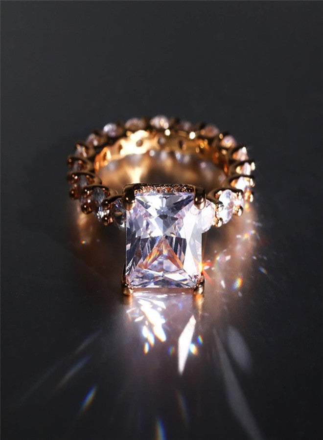 Peora American Diamond Studded Gold Plated Finger Ring Fashion Wear Stylish Jewellery Gift for Girls & Women (PX8R96) - Valentines Gift for Her - Image 2