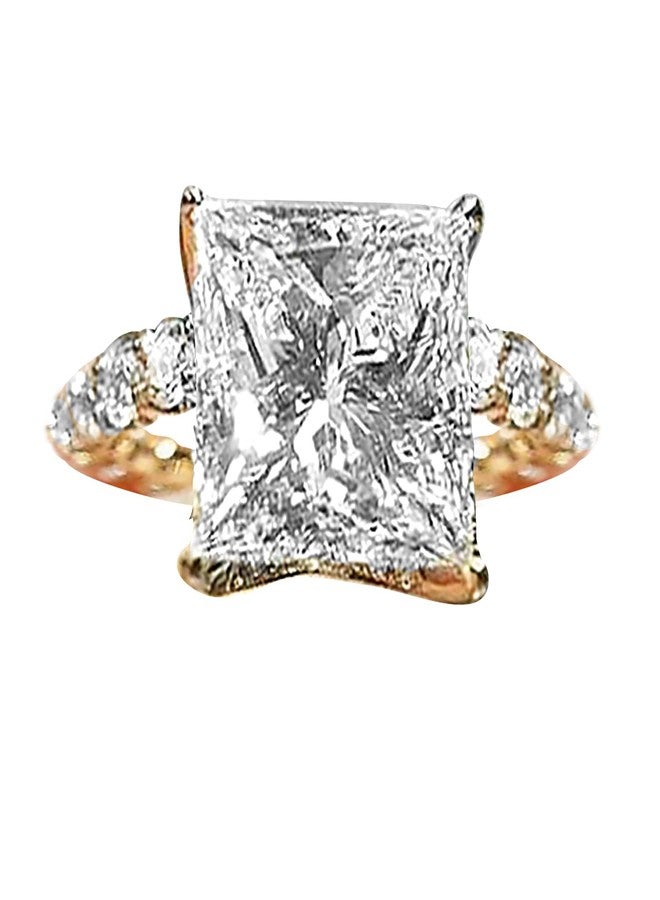 Peora American Diamond Studded Gold Plated Finger Ring Fashion Wear Stylish Jewellery Gift for Girls & Women (PX8R96) - Valentines Gift for Her - Image 4