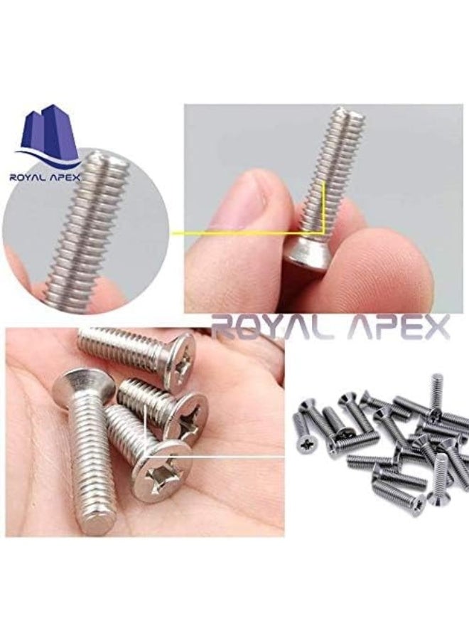 Royal Apex Machine Screw Csk Philip And Countersunk Head For Diy Electrical And Kitchen Furniture Pull Cabinet Door Handles Pack Of 25 M3.5 X 20 Mm  - Image 3