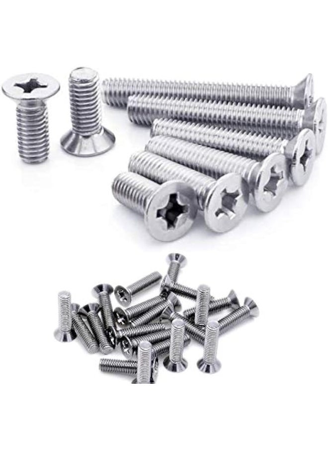 Royal Apex Machine Screw Csk Philip And Countersunk Head For Diy Electrical And Kitchen Furniture Pull Cabinet Door Handles Pack Of 25 M3.5 X 20 Mm  - Image 1